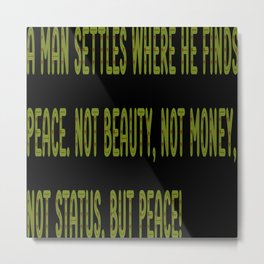 Peace only Metal Print | Gift, Peaceonly, Innerpeace, Digital, Peaceintheworld, Life, Ivadesign, Aman, Notstatus, Birthdaygift 
