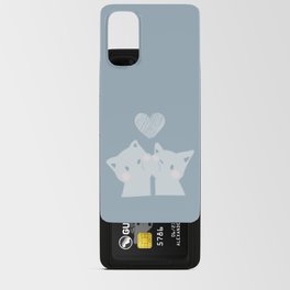 Blue Lovey Dovey Cats Android Card Case