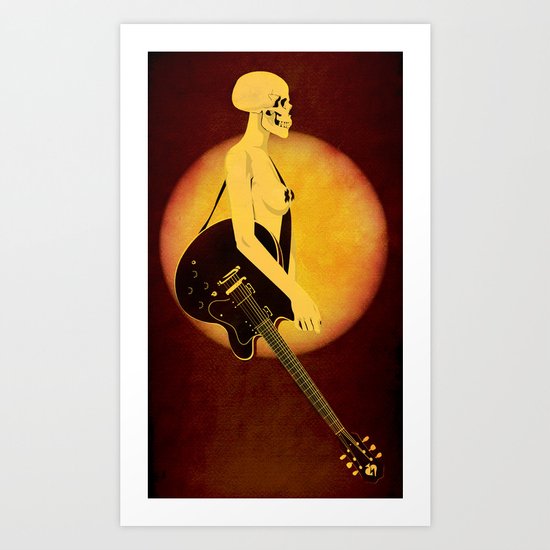 Skull Of Rock Art Print