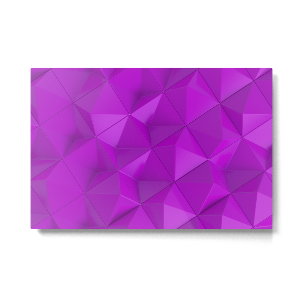 Pattern Of Purple Pyramids Metal Print by goodwin