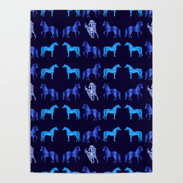 Blue Horses Poster
