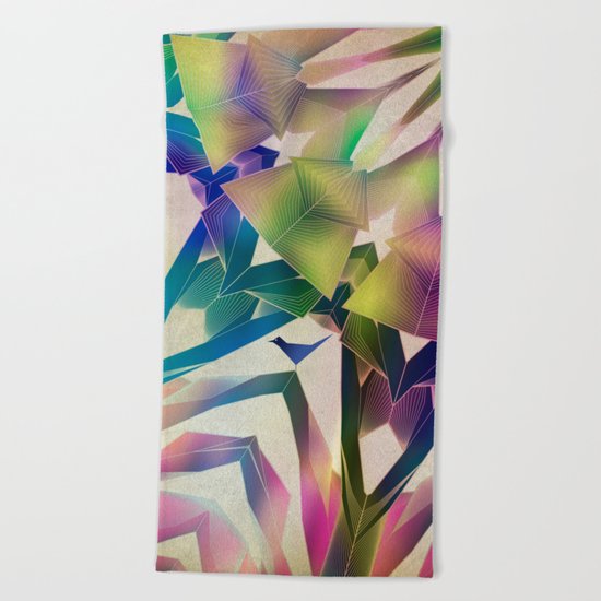Little Blue Bird Beach Towel