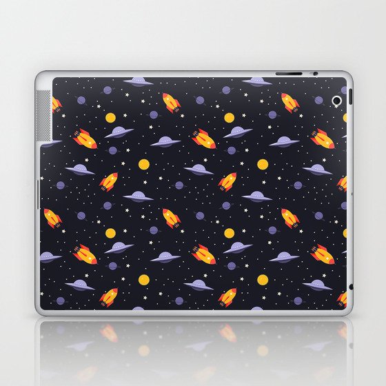 Space,planets,spaceship,moon,stars Laptop & iPad Skin