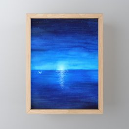 Blue Moon Framed Mini Art Print