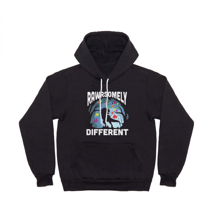 Rawrsomely Different Autism Awareness Dinosaur Hoody