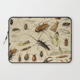 Insectes 1 by Adolphe Millot Laptop Sleeve