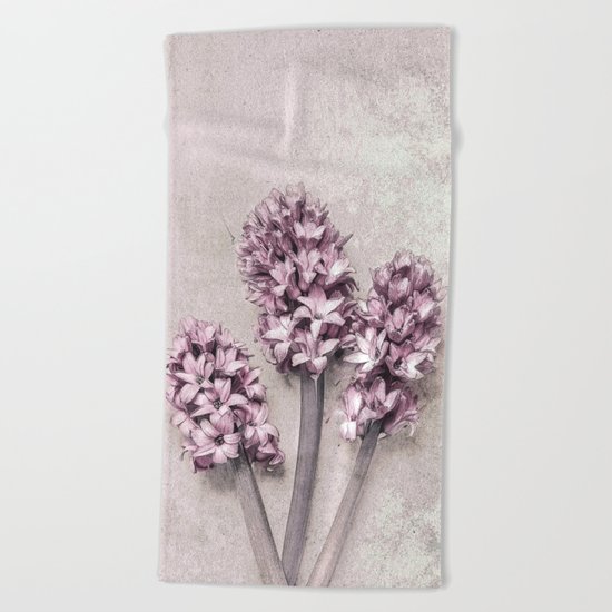 Delicate Hyacinths Beach Towel
