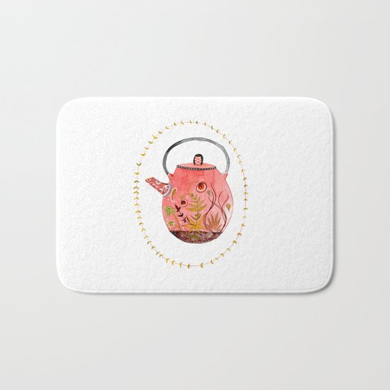 teapot terrarium Bath Mat