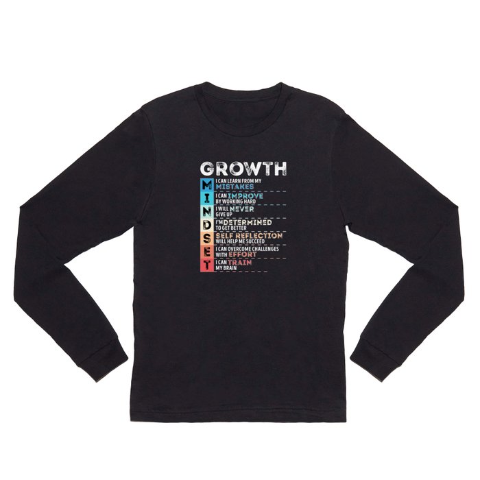 Motivational Quotes Growth for Entrepreneurs Long Sleeve T Shirt