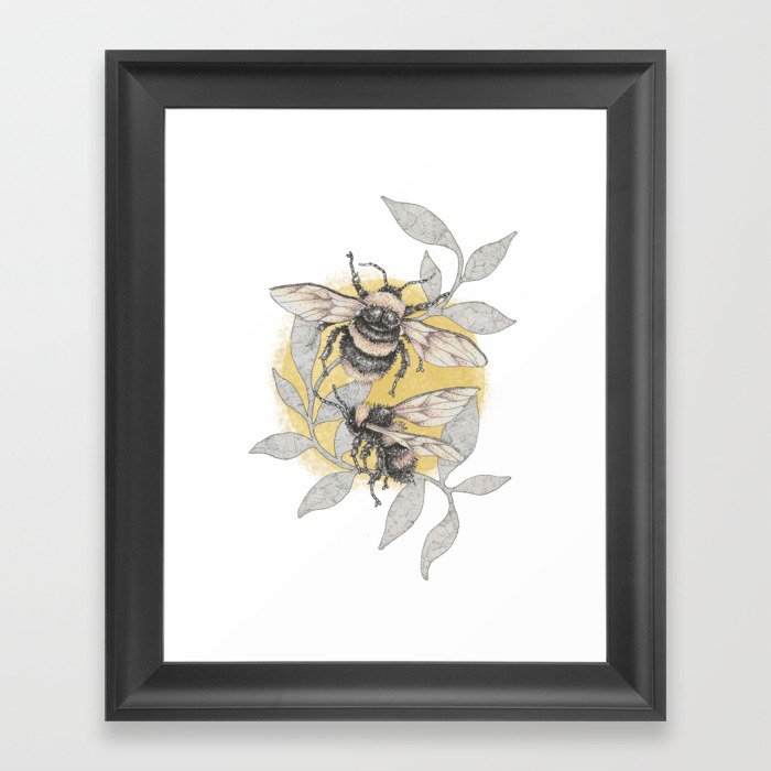 Wild Bees Framed Art Print
