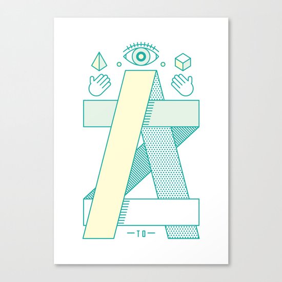 A to Z Canvas Print