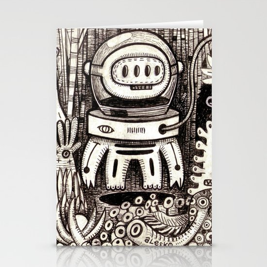 OGM GARDEN - La visite Stationery Cards