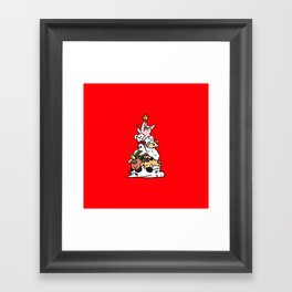 Christmas Tree Vegan Framed Art Print