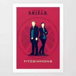 FitzSimmons (Agents of SHIELD S02) Art Print