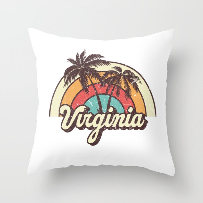 Virginia beach city Throw Pillow