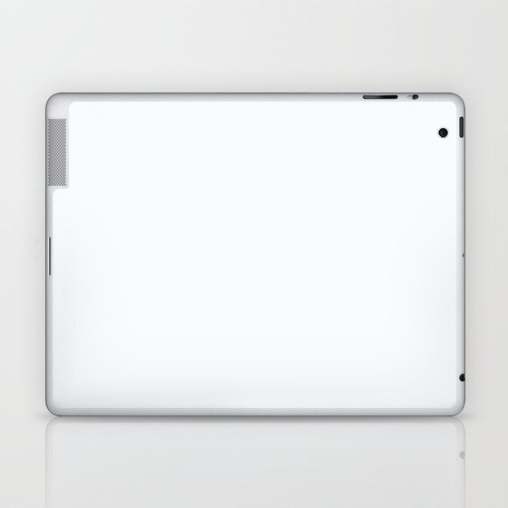 Ghost White pale neutral solid color modern abstract pattern  Laptop & iPad Skin