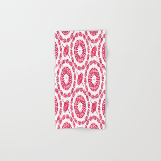 Ruby Mandala Tile Hand & Bath Towel