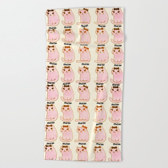 cats-170 Beach Towel