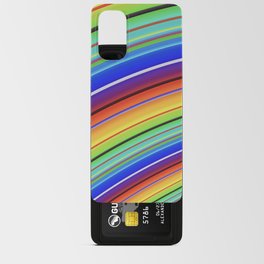 RAINBOW 1 bright red blue yellow green happy design Android Card Case