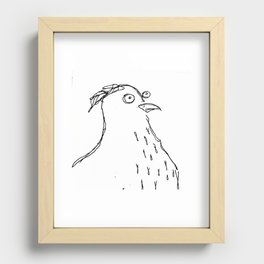 This Bird Has Seen Too Much Recessed Framed Print