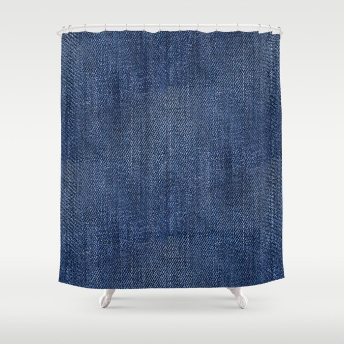 Blue Jeans Shower Curtain