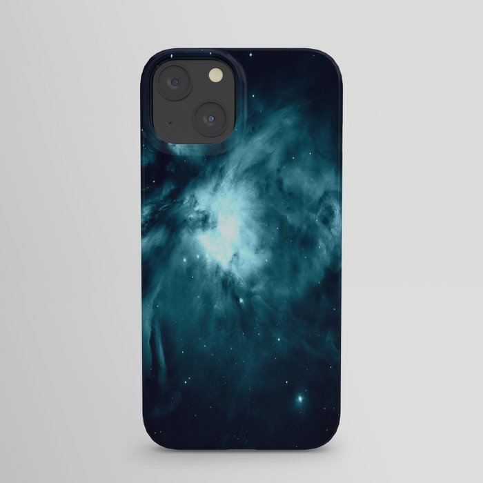 Teal Orion nebula : Hauntingly Beautiful Space Series iPhone Case