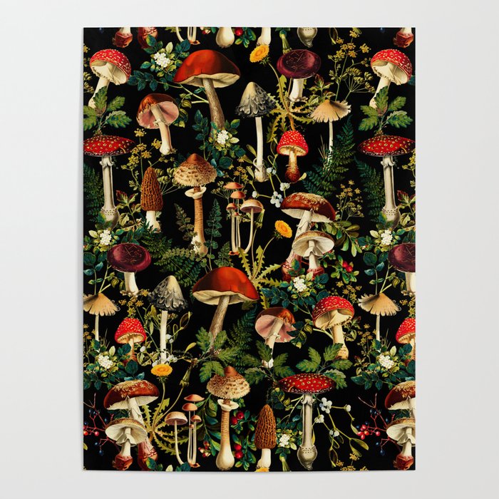 Mushroom Paradise Poster