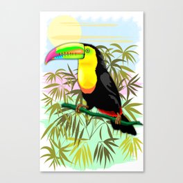 Toucan Wild Bird from Amazon Rainforest Canvas Print