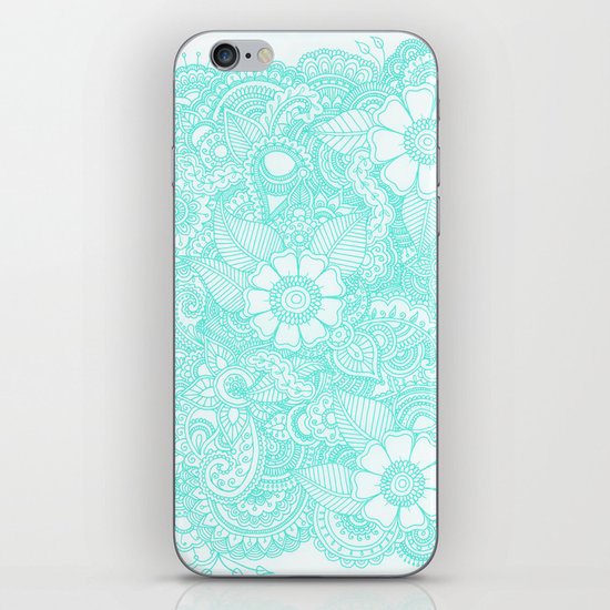 Henna Design - Aqua iPhone & iPod Skin