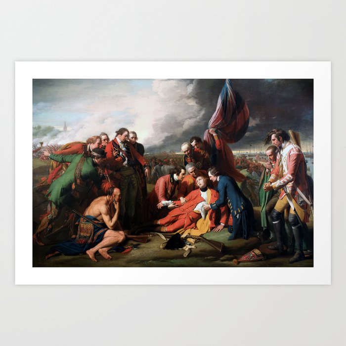 The Death of General Wolfe - Benjamin West 1770 Art Print