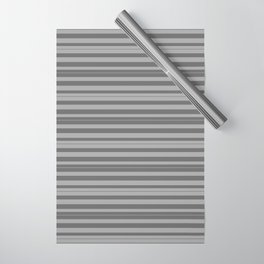 [ Thumbnail: Dim Gray & Dark Grey Colored Striped/Lined Pattern Wrapping Paper ]