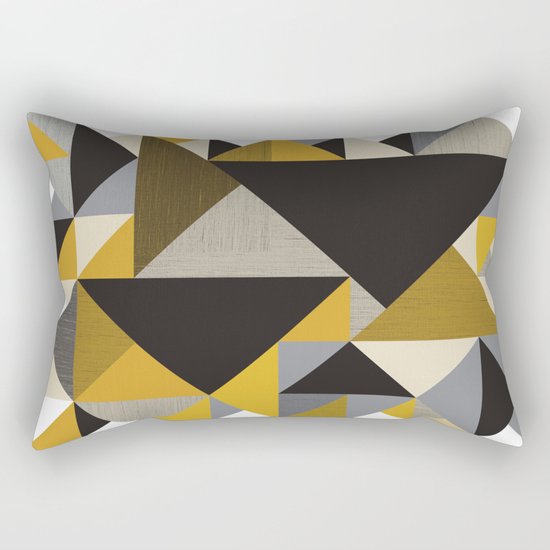 Geometric organic Rectangular Pillow