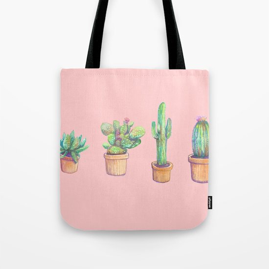pinky 4 cactus Tote Bag