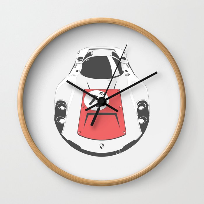 Porsche 906 Top Wall Clock