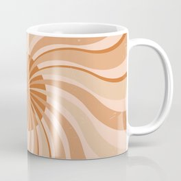 Retro Sunburst (Neutral Earthy Palette) Coffee Mug