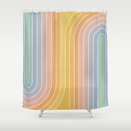 Gradient Curvature III Shower Curtain