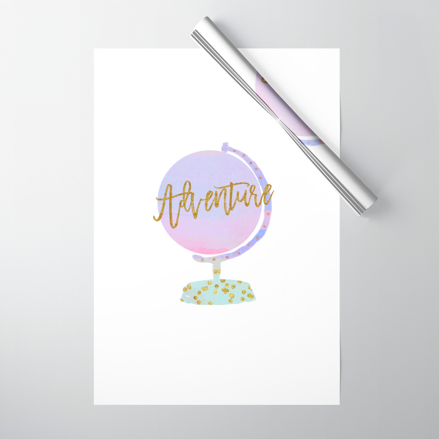 Adventure Wonderful World Beautiful Globe Art Wall Amazing Travel Europe Asia America Wrapping Paper By Wemakeyouhappy Society6