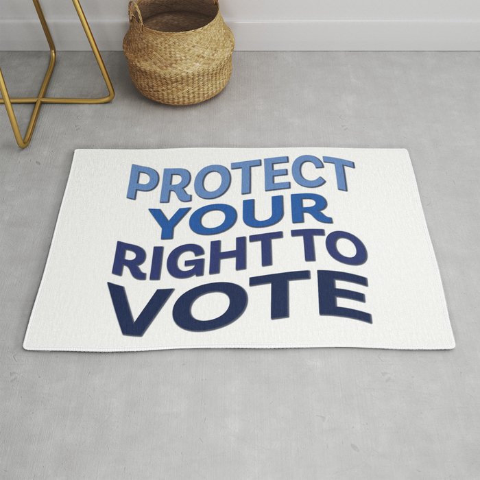 Protect Your Right to Vote Rug