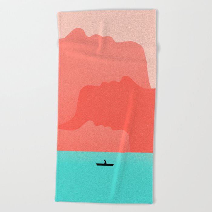 Profile landscape Beach Towel