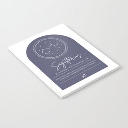 Sagittarius Zodiac | Denim Arch Notebook