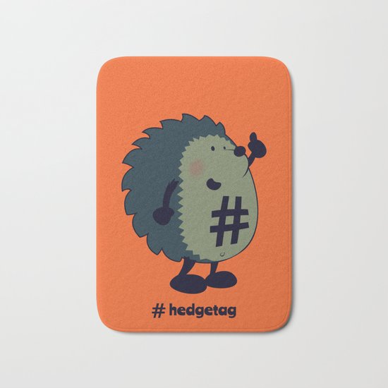 Don't forget the hedgetag! Bath Mat