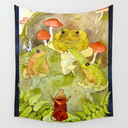 Toad Council Wall Tapestry