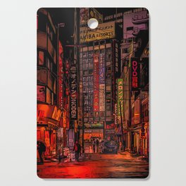 Tokyo Neon Cutting Board