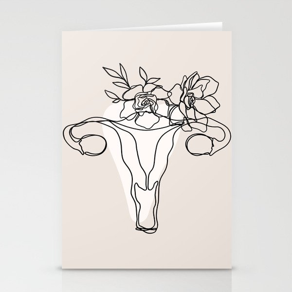 Uterus Stationery Cards