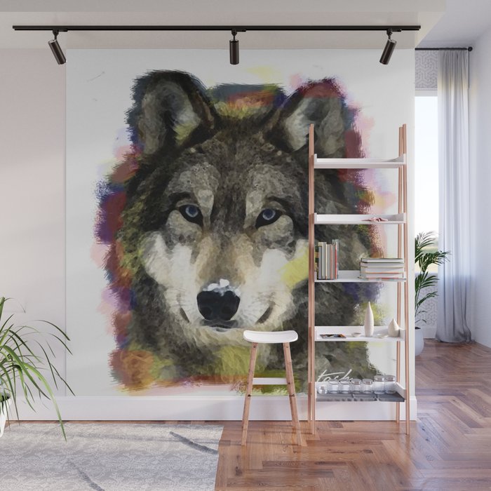 dirty wolf  Wall Mural