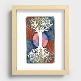 Astral Vibes Tarot Tree Recessed Framed Print