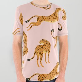 Leopard pattern All Over Graphic Tee