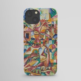 Welcome African Village Painting iPhone Case