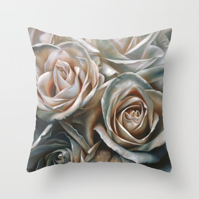 Blue Velvet Throw Pillow