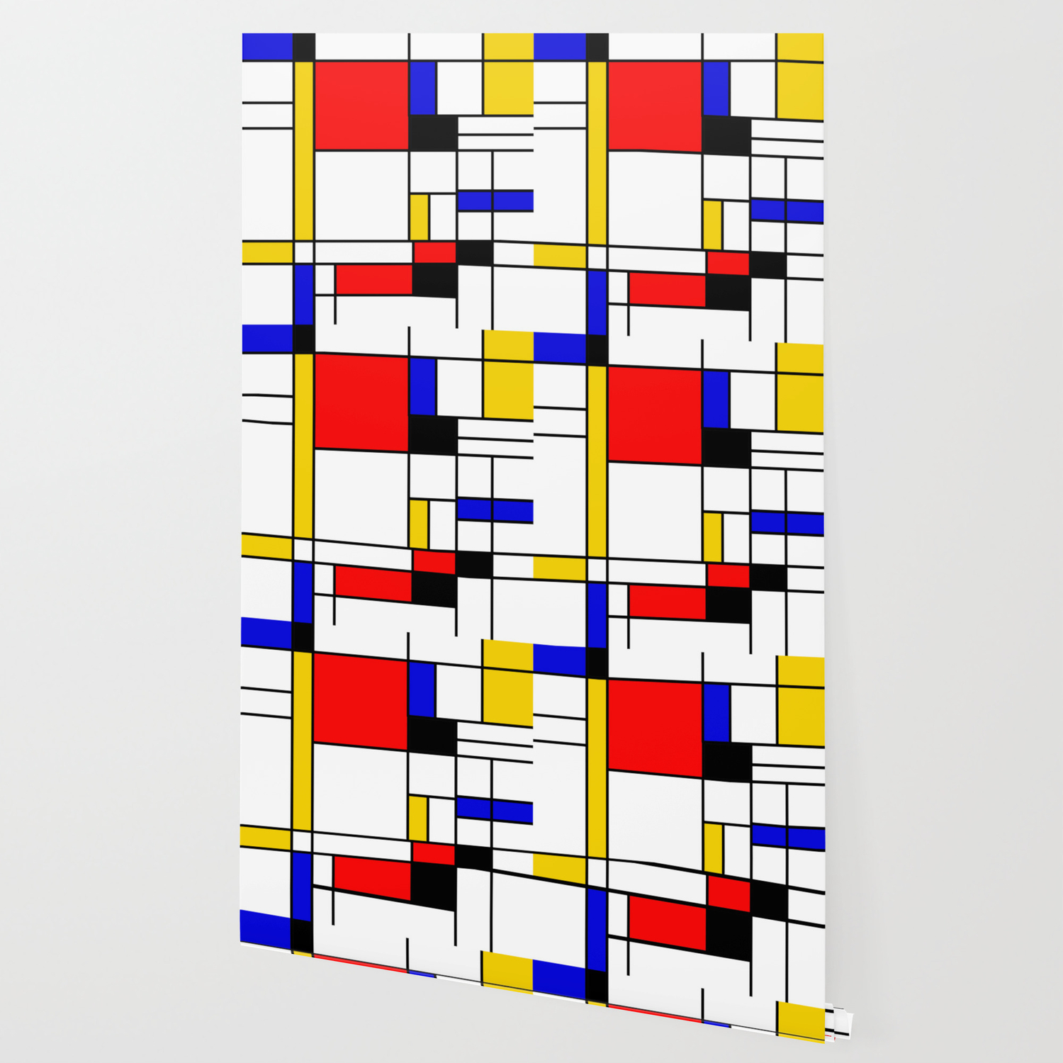 Bauhouse Composition Mondrian Style Wallpaper By Lucia Society6